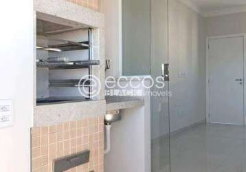 Apartamento à venda, 2 quartos, 1 suíte, 2 vagas, santa mônica - uberlândia/mg