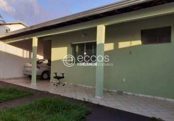 Casa à venda, 3 quartos, 1 suíte, 2 vagas, cidade jardim - uberlândia/mg