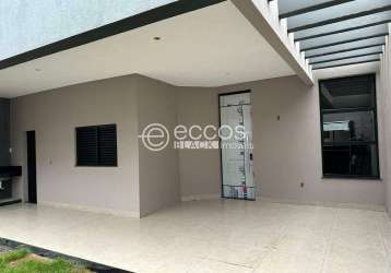 Casa à venda, 3 quartos, 2 suítes, 2 vagas, grandville - uberlândia/mg