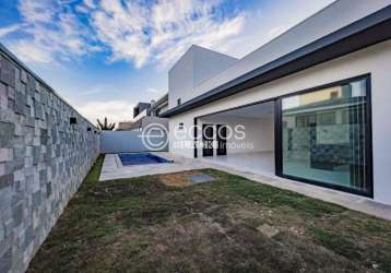 Casa em condomínio à venda, 3 quartos, 3 suítes, 2 vagas, granja marileusa - uberlândia/mg