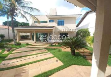 Casa para aluguel, 4 quartos, 4 suítes, 3 vagas, jardim karaíba - uberlândia/mg