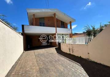 Casa à venda, 3 quartos, 1 suíte, 4 vagas, tabajaras - uberlândia/mg