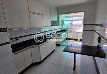 Apartamento para aluguel, 3 quartos, 1 suíte, 2 vagas, tabajaras - uberlândia/mg