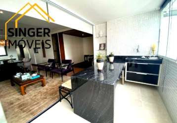 Amplo apartamento 3 quartos (2 suítes) + 1 home, 232 m², ampla sala em 2 ambientes, lavabo, varanda gourmet, ampla cozinha, 3 vagas &gt; p/venda &gt; graça