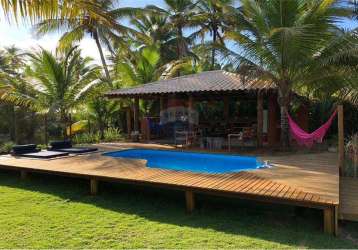 Casa pé na areia - venda - praia da bombaça , península de maraú