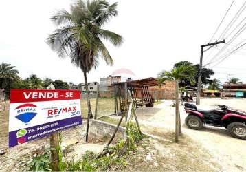 Terreno comercial em área privilegiada e frente de rua na 4a praia em morro de são paulo