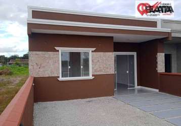 Casa com 3 dormitórios, próximo ao mar,  à venda, 90 m² por r$ 390.000 - volta ao mundo i - itapoá/sc