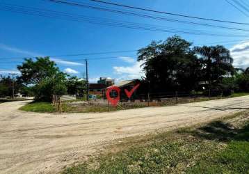 Terreno de esquina pronto para construir à venda, 336 m² por r$ 120.000 - bamerindus - itapoá/sc