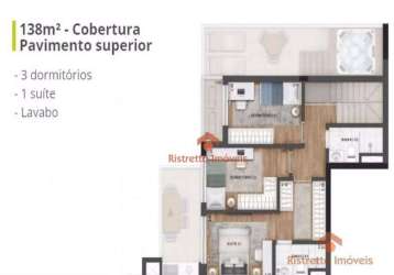 Cobertura residencial à venda, vila yara, osasco - co0068.