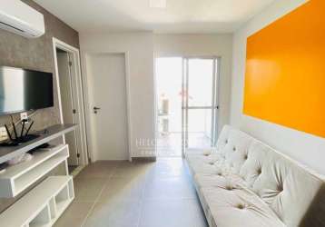 Apartamento com 1 dormitório para alugar, 37 m² por r$ 2.050,01/mês - lagoa nova - natal/rn