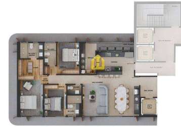 Apartamento com 3 suítes à venda, 133 m² por r$ 954.475 - tirol - natal/rn