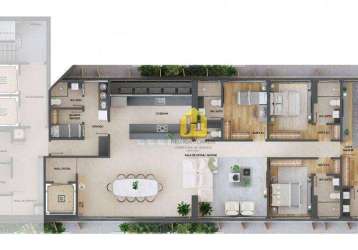 Apartamento à venda, 194 m² por r$ 1.736.434,00 - tirol - natal/rn