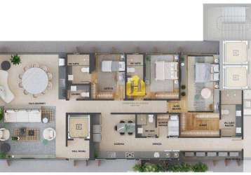 Apartamento à venda, 175 m² por r$ 1.358.265,00 - tirol - natal/rn