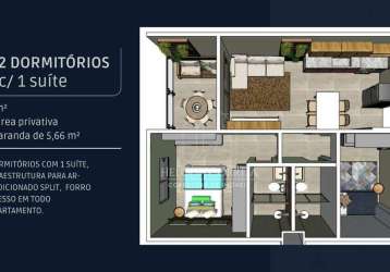 Apartamento à venda, 46 m² por r$ 365.000,00 - pirangi do norte (distrito litoral) - parnamirim/rn