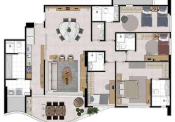 Apartamento com 4 dormitórios à venda, 150 m² por r$ 1.379.000,00 - tirol - natal/rn