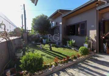 Casa 3 dormitórios, semi-mobiliada, localizada no bairro harmonia, sala, copa, cozinha, banheiro social, lavanderia e garagem coberta para 3 carros e descoberta para 1 carro.&lt;br&gt;amplo pátio nos 