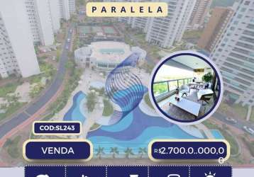 Vendo apartamento 195 m² | 4 suítes | resort le parc | patamares - salvador | ba