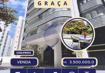 Vendo apartamento 322 m² | 04 suites | mansão bernardo martins catharino | graça i salvador | ba