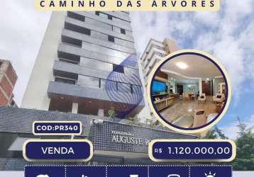 Vendo apartamento | 166 m²| 03 suítes | mansão auguste rodin| caminho das árvores | salvador | ba.