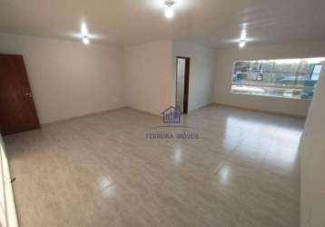 Sala para alugar, 107 m² por r$ 2.000,00/mês - santa terezinha - fazenda rio grande/pr