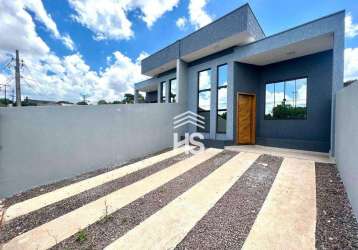 Casa com 1 suíte + 2 dormitórios à venda, 80 m² por r$ 455.000 - brasília - cascavel/pr