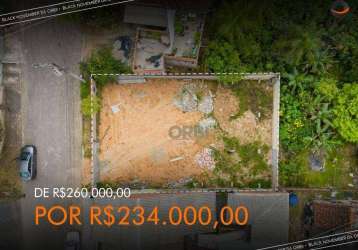 Terreno à venda, 375 m² por r$ 234.000,00 - fortaleza - blumenau/sc