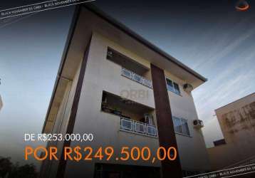 Apartamento com 2 dormitórios à venda, 50 m² por r$ 249.500,00 - bela vista - gaspar/sc