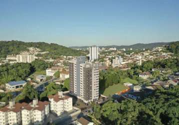 Apartamento com 2 dormitórios à venda, 54 m² por r$ 330.000,00 - água verde - blumenau/sc