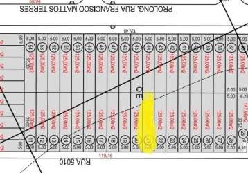 Terreno no ipanema residence park, bairro aberta dos morros. medindo 5 x 25 / total 125 m²,  com toda estrutura de calçamento, água e luz, esgoto, próximo à uma linda praça,  loteamento atrás do zaffa