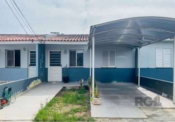 Descubra sua nova casa em um dos endereços mais desejados de canoas! localizada na rua roberto francisco behrens, no bairro mato grande, esta encantadora casa de condomínio está disponível para venda 