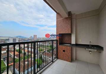 Apartamento duplex à venda, 3 quartos, 1 suíte, 3 vagas, vila matias - santos/sp