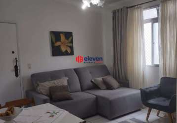 Apartamento à venda, 55m², 3 dormitórios, no bairro aparecida, em santos-sp