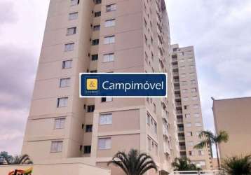 Apartamento para venda em campinas, jardim aurélia, 2 dormitórios, 1 banheiro, 1 vaga