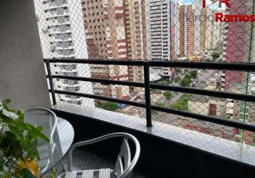 Apartamento com 1 quarto à venda no meireles, fortaleza , 57 m2 por r$ 410.000