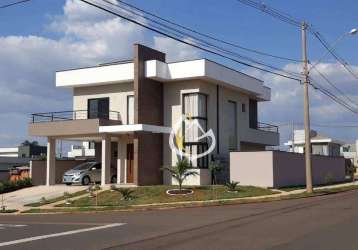 Casa com 4 dormitórios à venda, 203 m² por r$ 1.590.000,00 - condomínio terras do cancioneiro - paulínia/sp