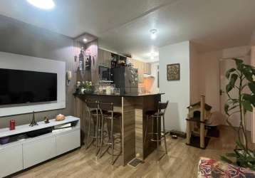 Lindo apartamento 2 dormitórios, semi-mobiliado no fragata