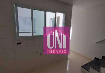 Cobertura com 2 dormitórios à venda, 92 m² por r$ 371.000 - jardim stella - santo andré/sp