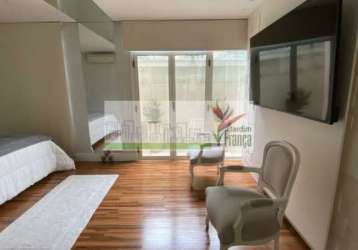 Apartamento garden luxuoso na av braz leme-locação