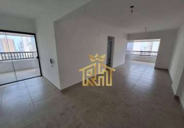 Apartamento novo - 02 dormitórios (01 suíte) - varanda gourmet  - lazer na cobertura - 1 vaga - guilhermina - praia grande