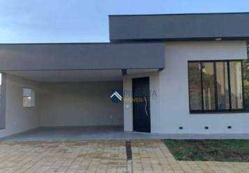 Casa com 3 dormitórios à venda, 187 m² por r$ 1.490.000,00 - reserva dos jatobás - louveira/sp