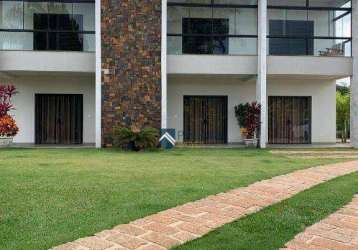 Casa com 4 dormitórios à venda, 725 m² por r$ 5.200.000 - condomínio chácaras do lago - vinhedo/sp