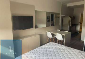 Flat mobiliado para locação, 27m² - edifício tulip inn, sorocaba/sp