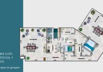 Cobertura com 2 dormitórios à venda, 132 m² por r$ 975.000 - praia grande - ubatuba/sp