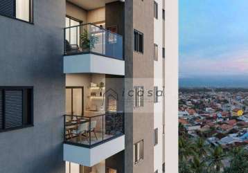 Apartamento com 2 dormitórios à venda, 61 m² por r$ 373.959,07 - praia das palmeiras - caraguatatuba/sp