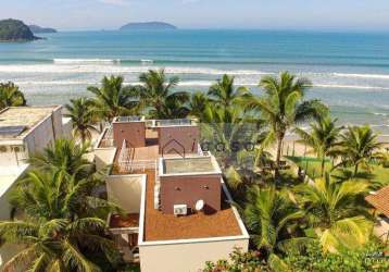 Casa com 4 dormitórios, 324 m² - venda por r$ 6.500.000,00 ou aluguel por r$ 35.601,00/mês - praia do sapê - ubatuba/sp
