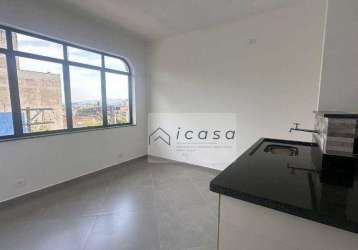 Kitnet com 1 dormitório para alugar, 35 m² por r$ 1.600,00/mês - centro - caçapava/sp