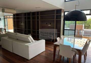 Apartamento com 2 dormitórios à venda, 140 m² por r$ 2.500.000,00 - pinheiros - são paulo/sp