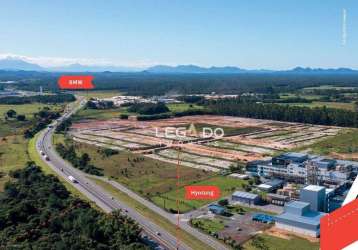 Terreno industrial à venda, 2000 m² a partir de r$ 1.213.000 - rainha - araquari/sc