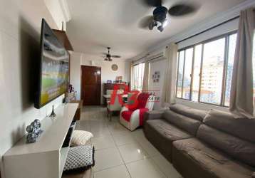 Apartamento à venda, 80 m² por r$ 550.000,00 - aparecida - santos/sp