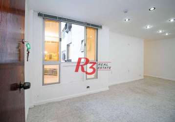 Sala para alugar, 71 m² por r$ 3.000,00/mês - gonzaga - santos/sp